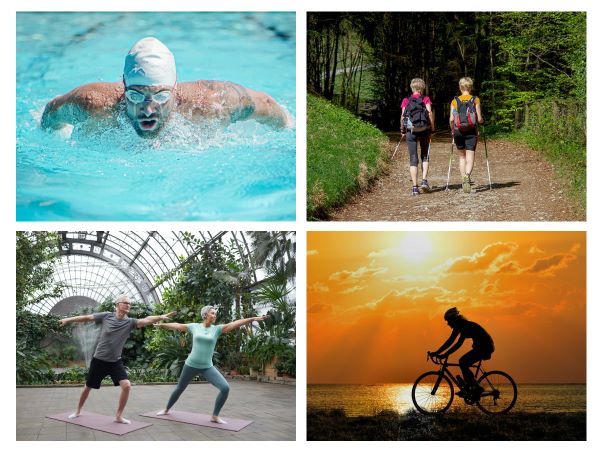 Gelenkschonende Sportarten: Schwimmen, Nordic Walking, Yoga, Radfahren