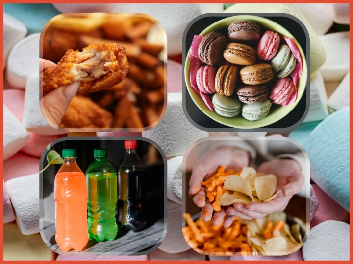Hochverarbeitete Lebensmittel: Hähnchen-Nuggets, fertige Backwaren, Softdrinks, Chips