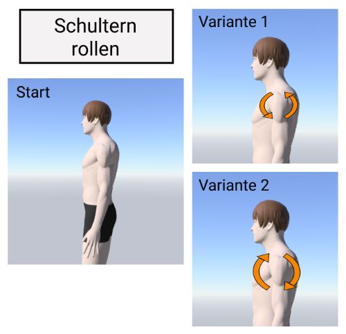 Schultern rollen und lockern